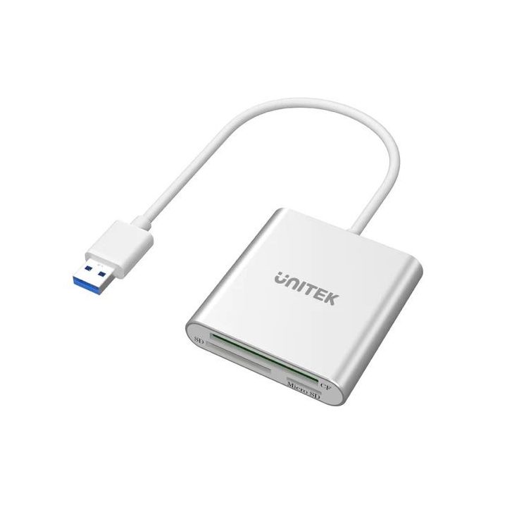 UNITEK Y-9313 Lettore di schede USB 3.2 Gen 1 (3.1 Gen 1) Argento