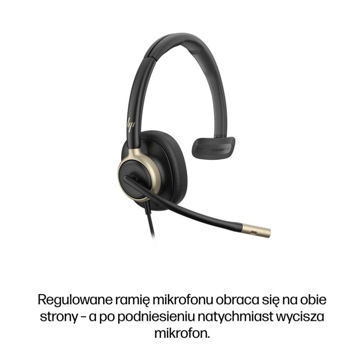 HP Poly Mission 815 Monaural USB Wired Headset