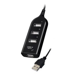 Vakoss TC-234UX hub interfaccia USB 2.0 nero