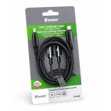 Vakoss TC-U560 USB-C to USB-C Cavo con display digitale 100W 1.5m nero