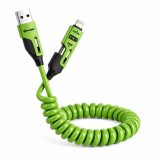 Vakoss MLU680G Cavo 4-in-1 1.5m 60W 3A QC/PD verde