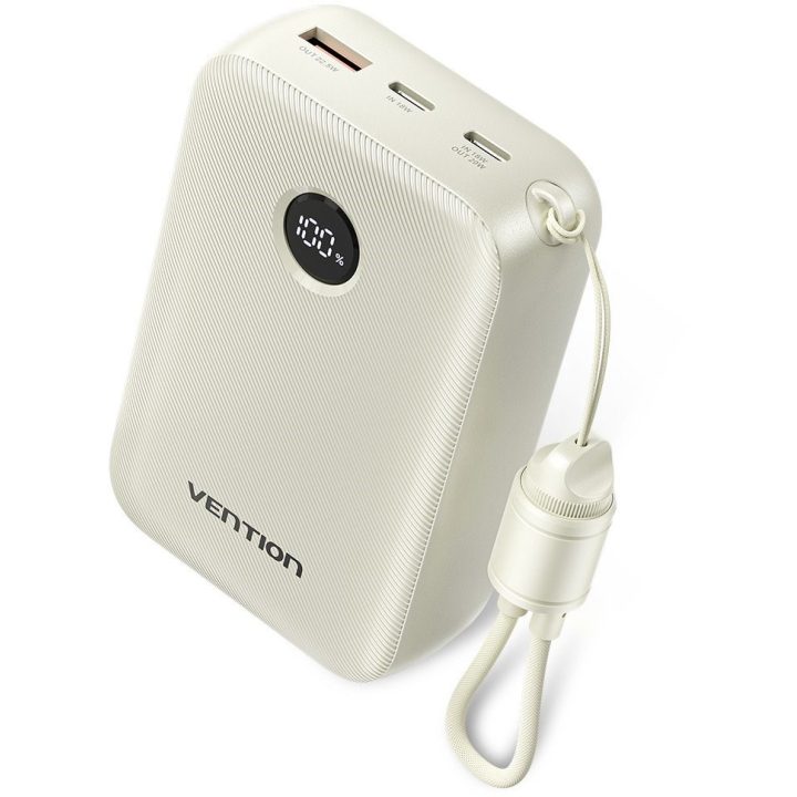 Power bank Vention 20000mAh 2xUSB-C 1xUSB-A 22 5W