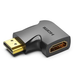 Adattatore piatto verticale maschio a femmina Vention HDMI 270 gradi nero