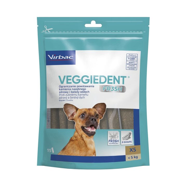 VIBRAC Veggiedent Fresh XS - snack per cani - 114g