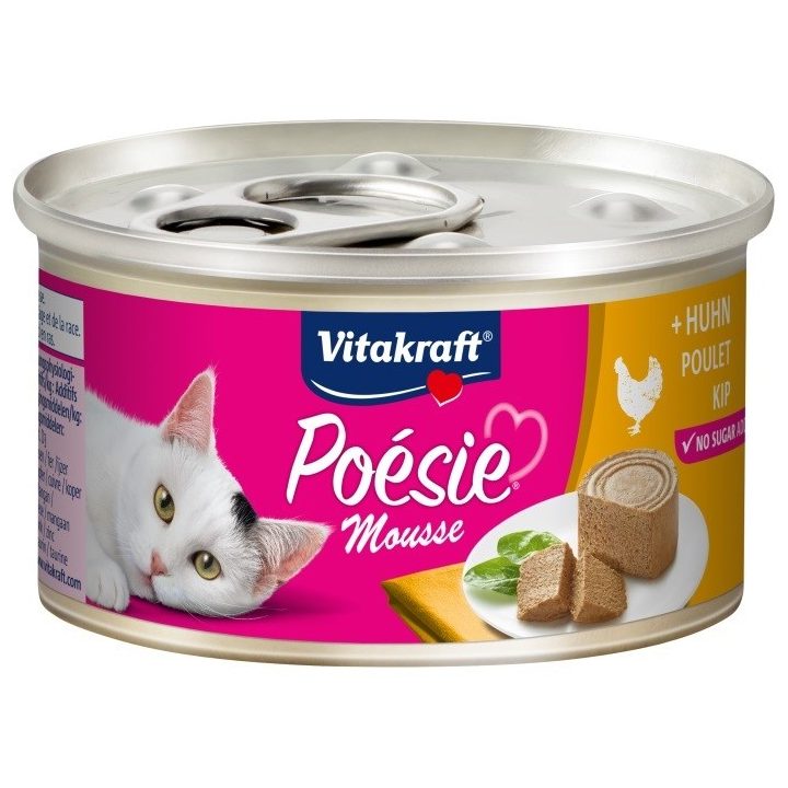 VITAKRAFT POESIE mousse pollo - cibo umido per gatti - 85 g