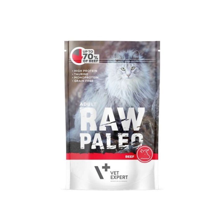 VETEXPERT Raw Paleo Adult Cat Manzo - cibo umido per gatti - 100 g