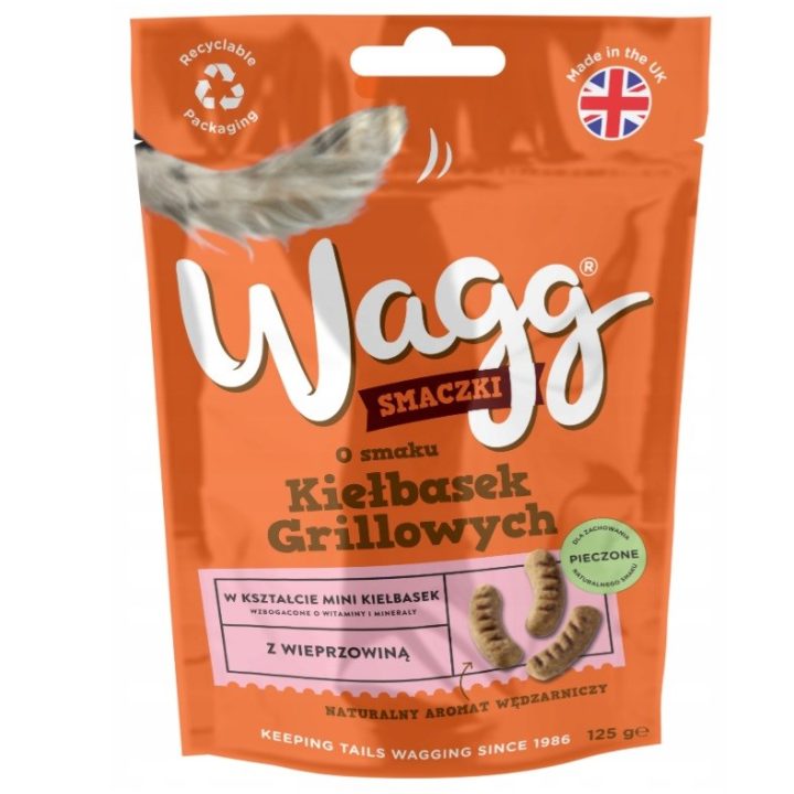 WAGG Treats salsicce alla griglia - snack per cani - 125g