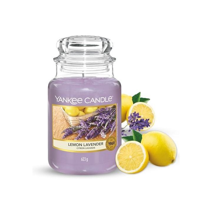 Candela profumata YANKEE CANDLE LEMON LAVENDER 567 g grande