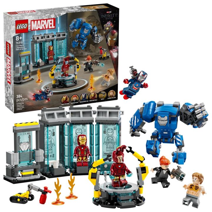 LEGO MARVEL 76315 Laboratorio di Iron Man: Hall of Armor