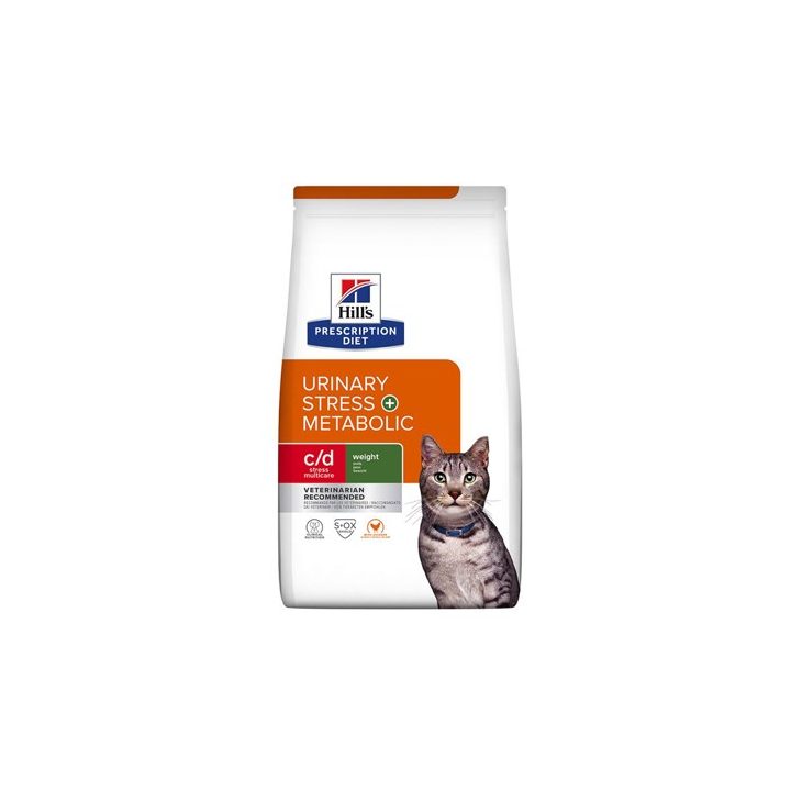 HILL'S Feline c/d Urinary Stress + Metabolic - Dry Cat Food - 3 kg