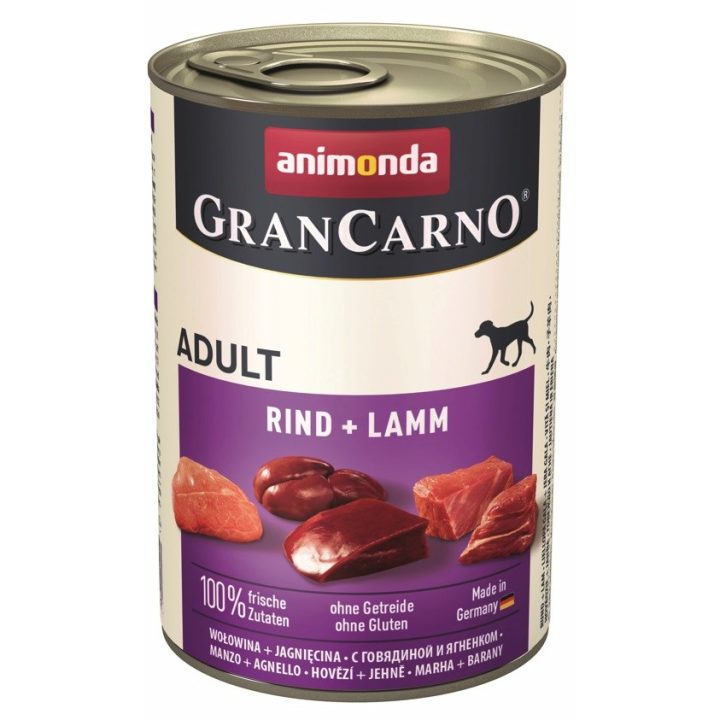 ANIMONDA GranCarno Adult Manzo e agnello - cibo umido per cani - 400 g