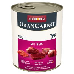 ANIMONDA GranCarno Adult con cuori - cibo umido per cani - 800g
