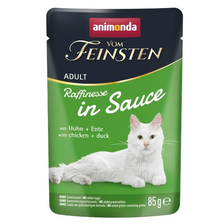 ANIMONDA Vom Feinsten Raffinesse in salsa pollo con anatra - cibo umido per gatti - 85g