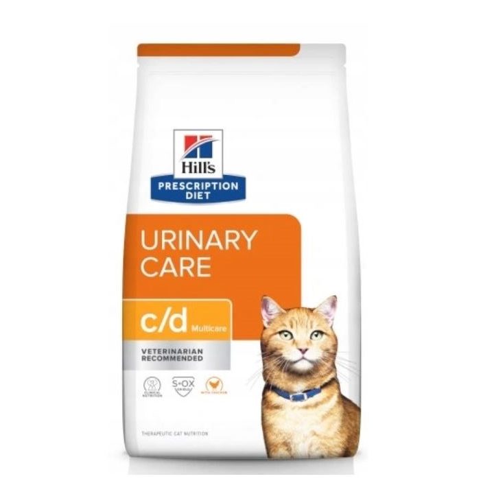 HILL'S PRESCRIPTION DIET Feline c/d Urinary Care Multicare Dry cat food Chicken 8 kg
