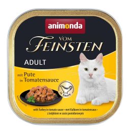 ANIMONDA Vom Feinsten Adult Tacchino in salsa di pomodoro - cibo umido per gatti - 100g