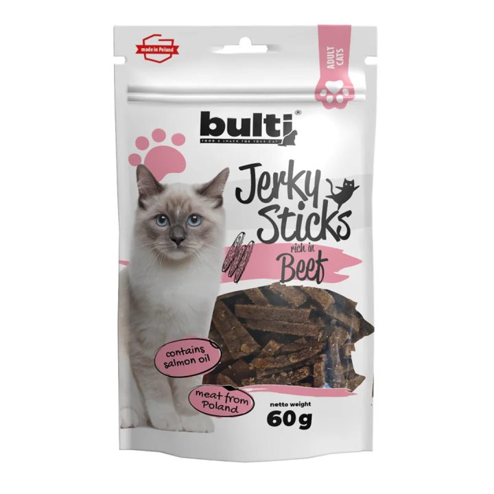 BULTI Jerky Stick ricchi di manzo - snack per gatto - 60g