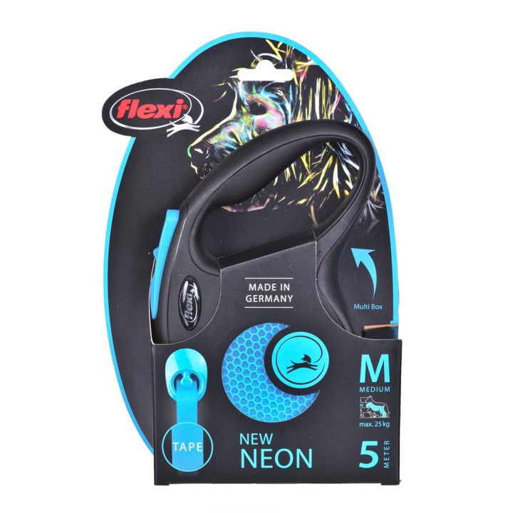 FLEXI Guinzaglio retrattile New Neon M - 5 m