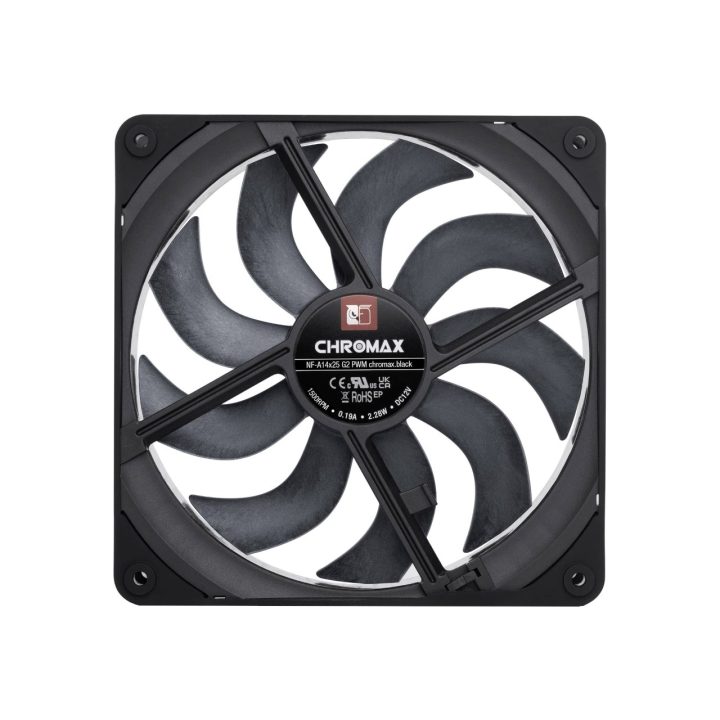 NF-A14x25 G2 PWM chromax.black - ventola di nuova generazione 140mm (nera)