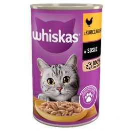WHISKAS Pollo in salsa - cibo umido per gatti - 400g