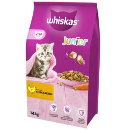 WHISKAS Junior con pollo - cibo secco per gatti - 14kg