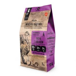 WIEJSKA ZAGRODA Tacchino con mela M Puppy - cibo secco per cani - 2kg