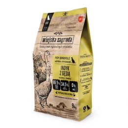 WIEJSKA ZAGRODA Tacchino con oca M - cibo secco per cani - 9kg