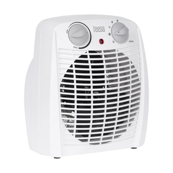 Teesa TSA8059 Riscaldatore elettrico per interni bianco 2000 W Riscaldatore elettrico con ventola