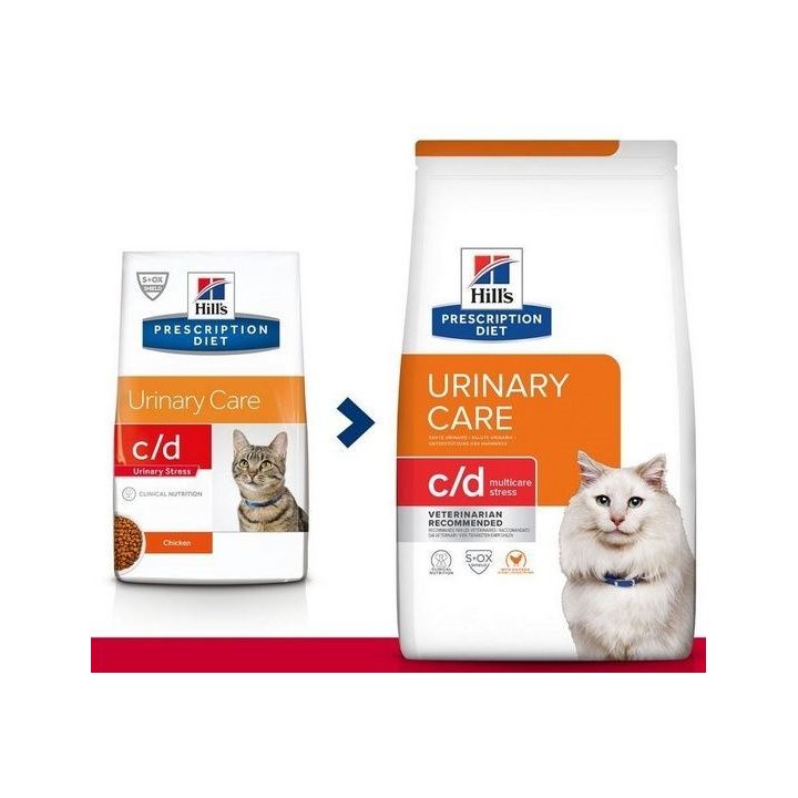 HILL'S PRESCRIPTION DIET Feline c/d Multicare Stress Dry cat food Chicken 8 kg