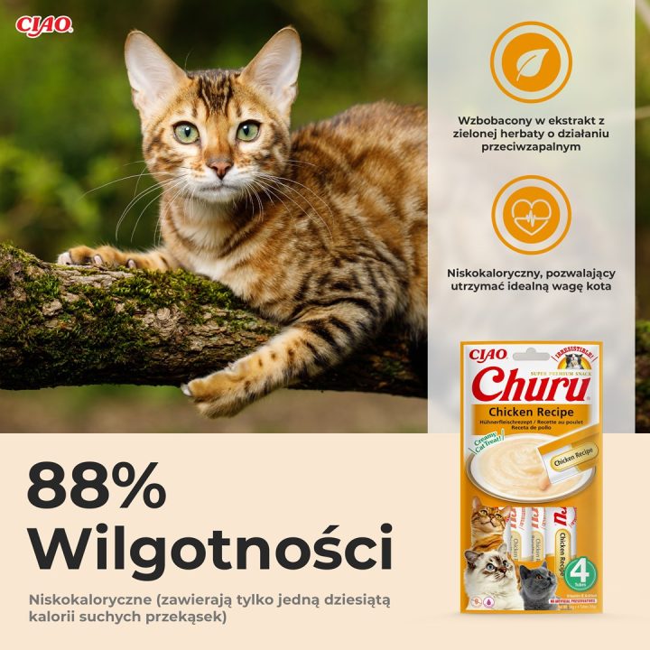 INABA Churu Pollo - snack per gatti - 4x14 g