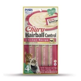 INABA Churu Hairball Pollo - snack per gatti - 4x14 g