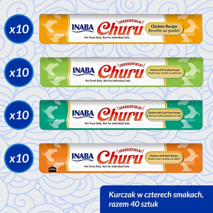 INABA Churu Variety box Pollo - snack per gatti - 40 x 14g