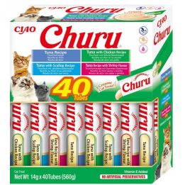 INABA Churu Variety box Tonno con frutti di mare - snack per gatti - 40 x 14g