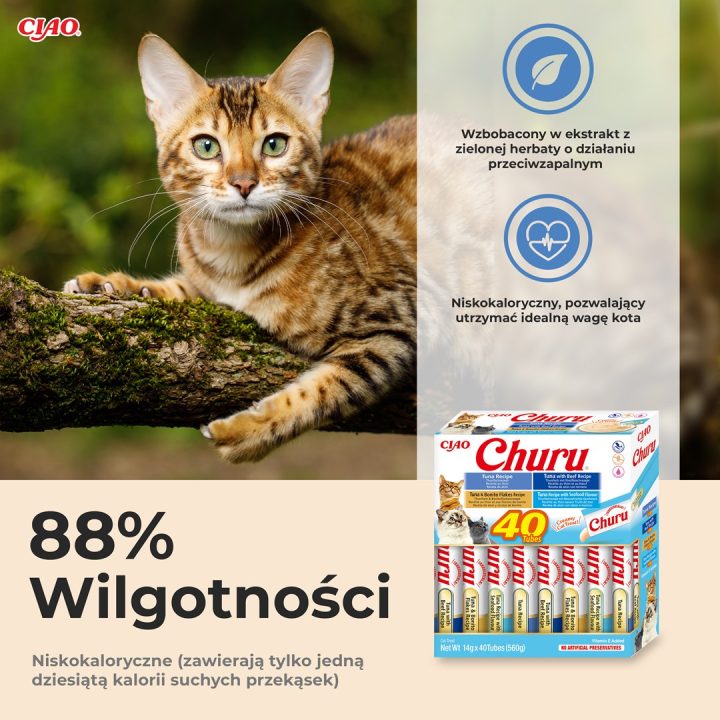 INABA Churu Variety box Tonno con frutti di mare - snack per gatti - 40 x 14g