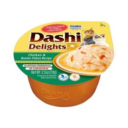 INABA Dashi Delights Pollo con scaglie di tonnetto in brodo - snack per gatti - 70g