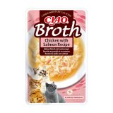 INABA Ciao Brodo con pollo salmone tonno e capasanta - snack per gatti - 10x40g