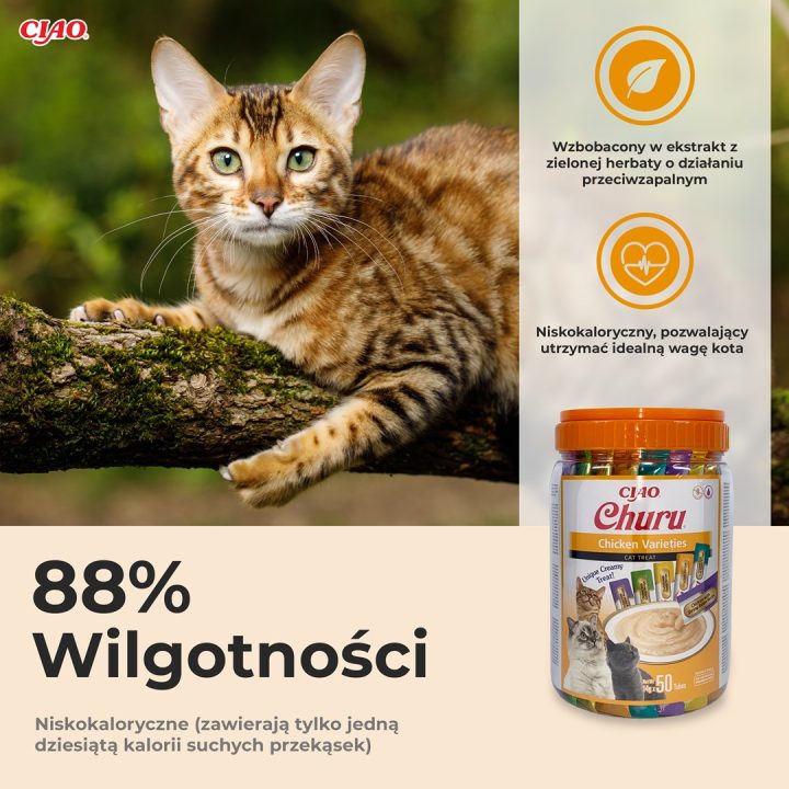 INABA Churu Varieties Pollo - snack per gatti - 50 x 14g