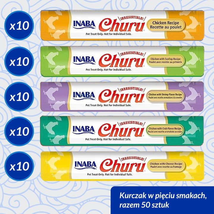 INABA Churu Varieties Pollo - snack per gatti - 50 x 14g
