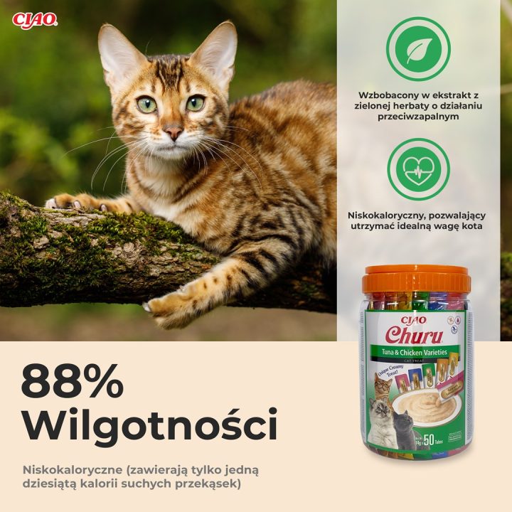 INABA Churu Varieties Pollo e tonno - snack per gatti - 50 x 14g