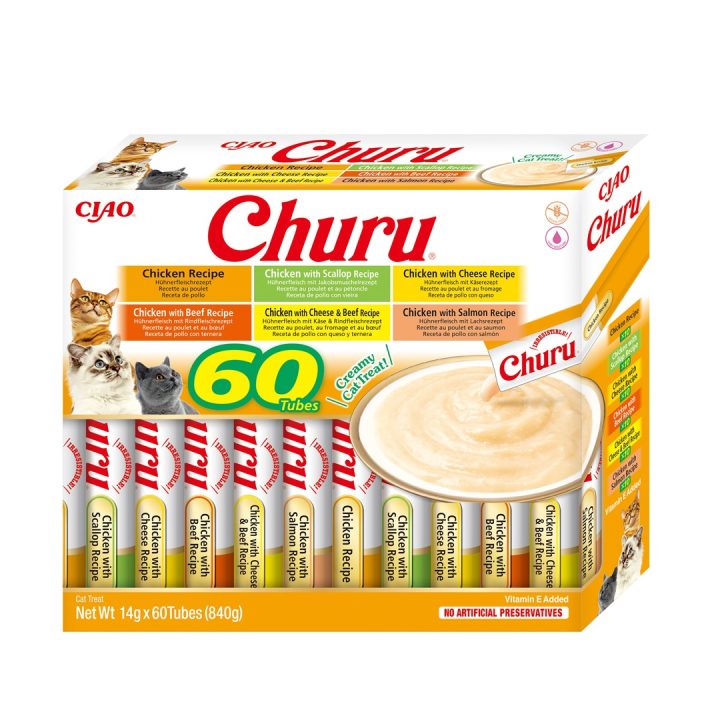 INABA Churu Variety box Pollo - snack per gatti - 60 x 14g