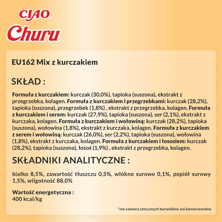 INABA Churu Variety box Pollo - snack per gatti - 60 x 14g