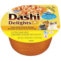 INABA Dashi Delights Tonno con ricetta al formaggio - cibo umido per gatti - 70g