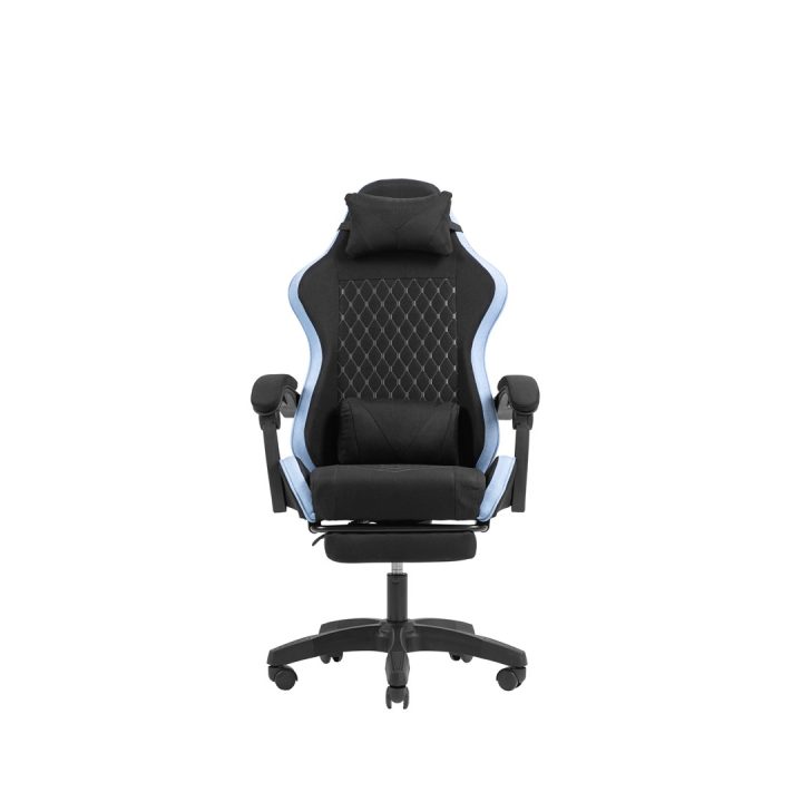 Mars Gaming MGC-X Sedia da gaming in tessuto PC con sedile imbottito nero blu