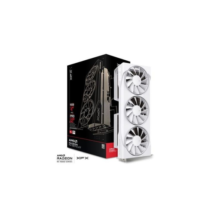 Scheda grafica XFX Swift RX 9070 bianca 3-FAN GAM E 16G