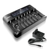Caricabatterie per batterie cilindriche Li-ion e Ni-MH everActive UC-800