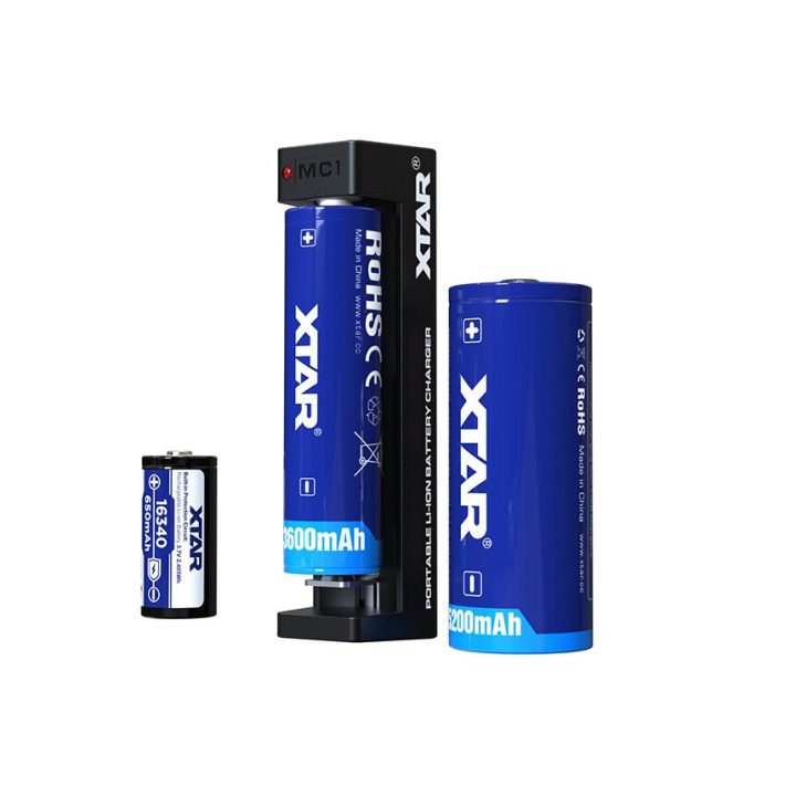 Caricabatterie rapido per batteria Li-ion 18650 Xtar ANT MC1 Plus