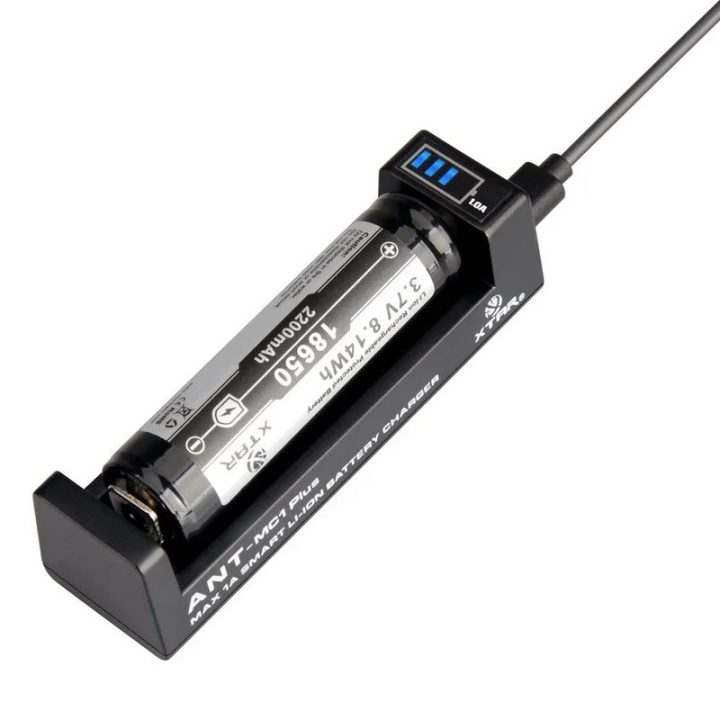 Caricabatterie rapido per batteria Li-ion 18650 Xtar ANT MC1 Plus
