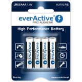 Batterie alcaline everActive Pro Alkaline LR6 AA - blister card - 4 pezzi