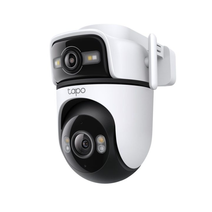TP-Link Tapo fotocamera di sicurezza esterna con doppio obiettivo Pan/Tilt