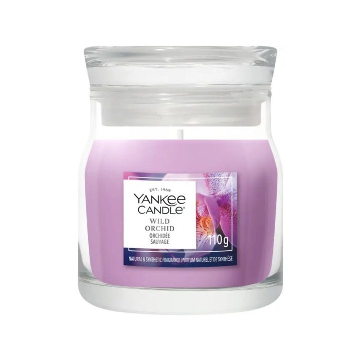 Candela profumata YANKEE CANDLE WILD ORCHID 110 g piccola