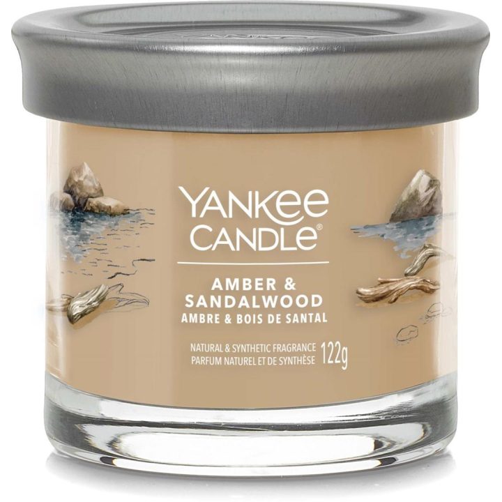 Candela profumata YANKEE CANDLE AMBER & SANDALWOOD 122 g